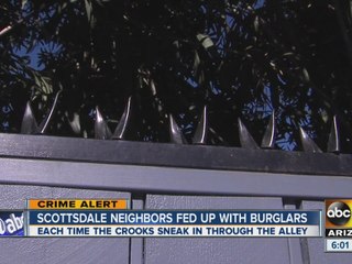 Scottsdale neighbors fed up with burglars