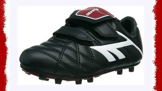 Hi-Tec League Pro Moulded EZ Unisex-Child Football Boots Black/White/Red 13 UK