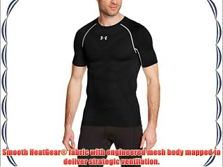 UNDER ARMOUR HeatGear ArmourVent Compression SS Men's Tee Black black Size:S