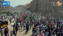 Thousands protest in Nigeria for detained activist