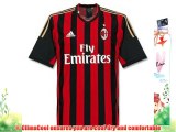 adidas Men's Short-Sleeved Football Shirt AC Milan Home Jersey Multi-Coloured black/acmred