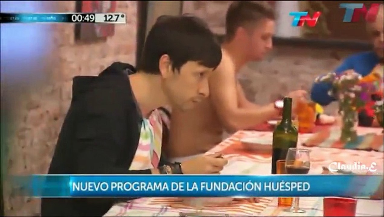 Antonio Birabent Julieta Zylberberg Ariel Winograd Grabando especial de Fundación Huésped El Trece