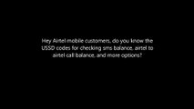 Airtel USSD codes