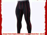 Kooga Power Rugby Baselayer Leggings Black/Red - size M