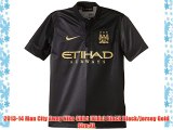 2013-14 Man City Away Nike Shirt (Kids) Black Black/jersey Gold Size:XL