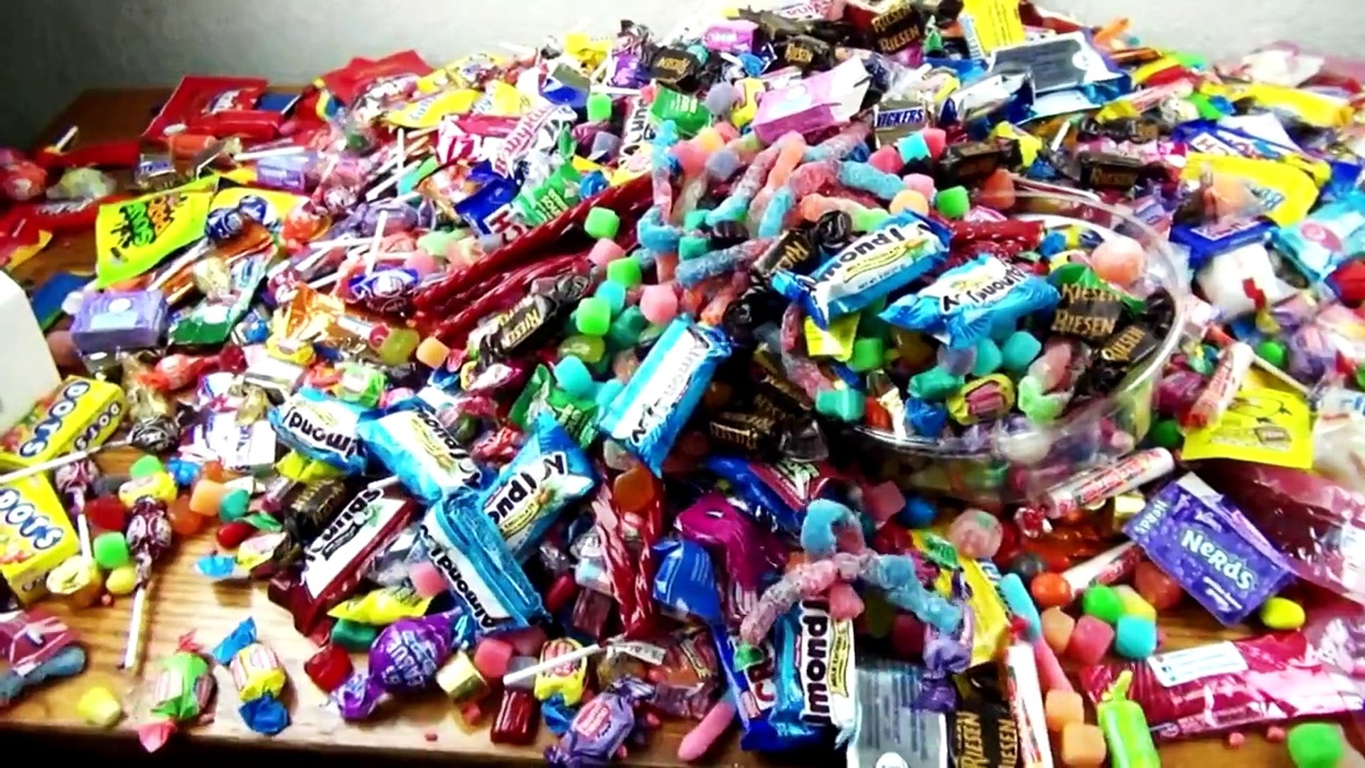 A lot of sale candy