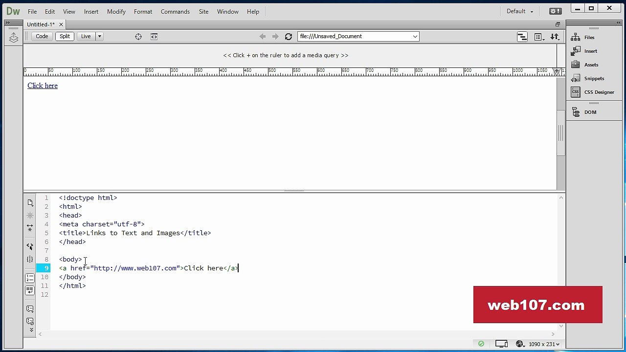 How To Add Links To Text & Images - HTML Tutorial