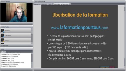 « Ubérisation de la Formation – Comment former plus en dépensant moins avec des formations de qualité ? »