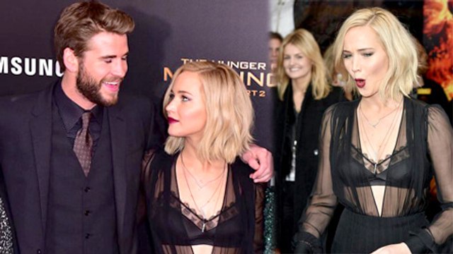Liam Hemsworth and Jennifer Lawrence Look HOT At The Hunger Games Mockingjay Premiere