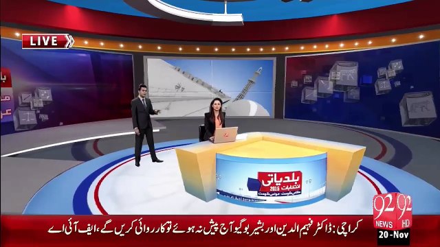 Breaking News - Sahiwal UC-7 Main Election Harny Py PLMN Ky Karkuno Ki Firing – 20 Nov 15 - 92 News HD