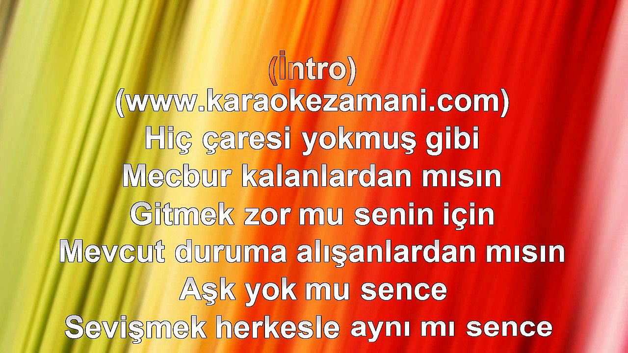 Sıla - Sevişmeden Uyumayalım - 2012 TÜRKÇE KARAOKE