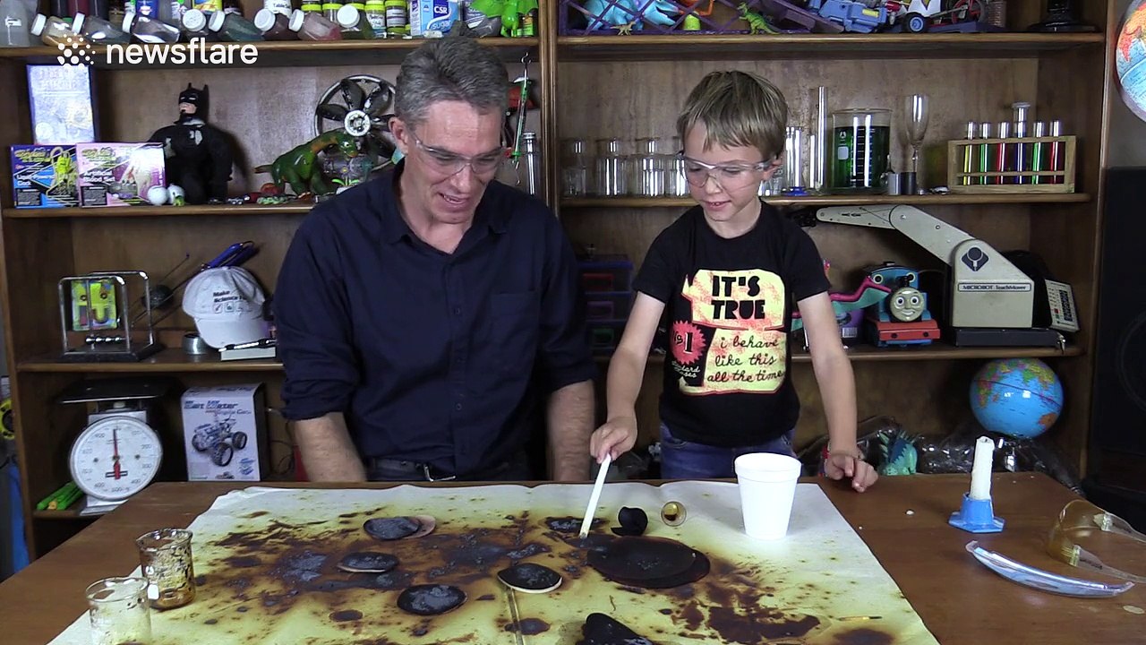 'Mad scientist' causes minor explosion... upsets son