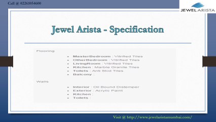 Jewel Arista - Badlapur West, Mumbai - Price, Review, Floor Plan - Call @ 02261054600