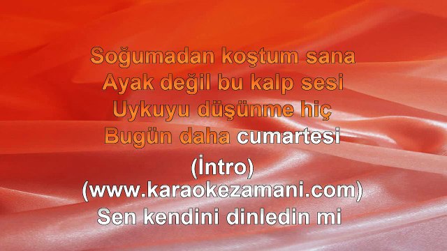 Sinan Akçıl - (Feat. Ajda Pekkan) - Cumartesi - 2011 TÜRKÇE KARAOKE