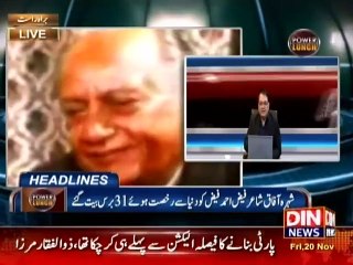 Power Lunch (Raheel Sharif, Nawaz, Imran And Zardari) 20 November 2015