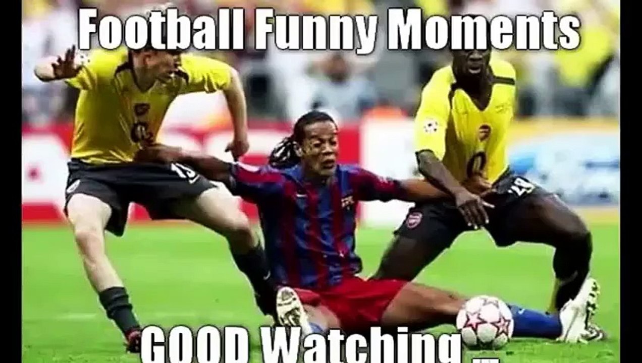 Funny soccer kids fighting