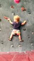 Baby climbing like a pro
