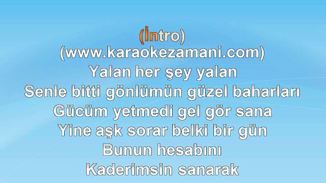 Soner Arıca - Razıydım - 2013 TÜRKÇE KARAOKE