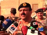 DG Rangers Maj Gen Bilal Akbar on the killing of 3 Rangers in Karachi - Geo Feeds - 20 November 2015