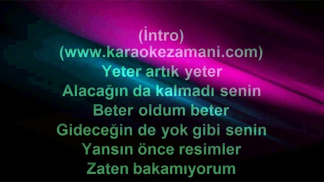 Soner Sarıkabadayı - Pişman Değilim - Remix - (2012 TÜRKÇE KARAOKE