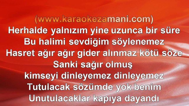 Soner Sarıkabadayı - Unuttun Mu Beni - 2015 TÜRKÇE KARAOKE