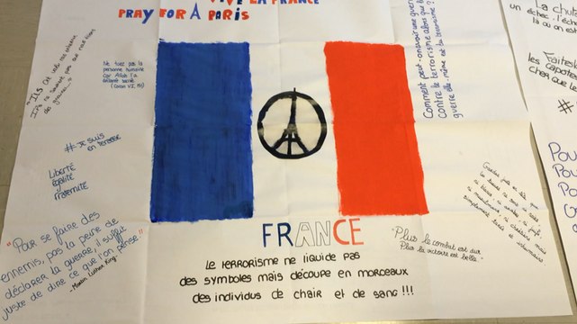 Attentats: les élèves de la MFR s'expriment sur des affiches