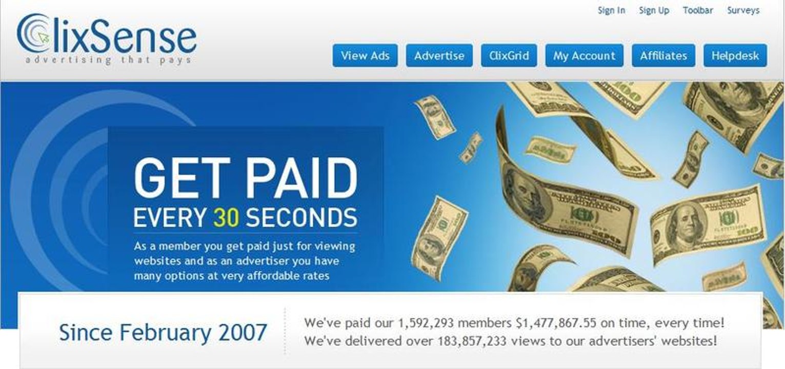 how to earn money with clixsence