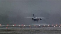 Polet Antonov 148 first landing at ZRH and Air Berlin Christmas landing runway 14