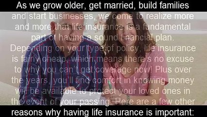 5 IMPORTANT REASONS WHY YOU NEED LIFE INSURANCE