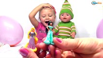 ✔ Кукла Беби Борн. Ярослава лопает шары с сюрпризом. Игрушки для детей - Baby Born and Yaroslava ✔