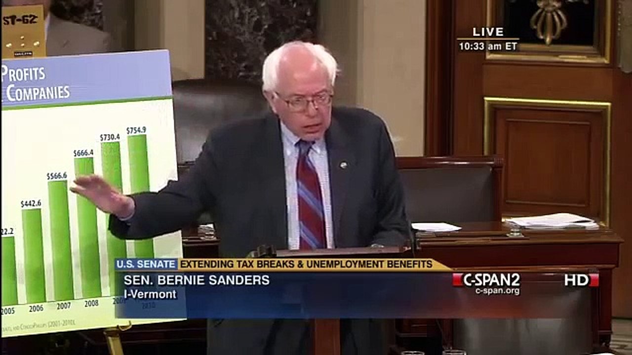 Bernie Sanders: Big Money for Koch Empire (6/9/2010)