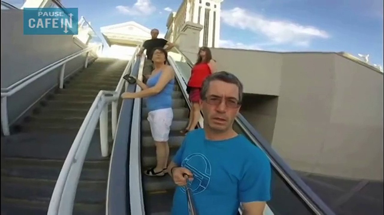 Il filme tout son voyage à Las Vegas avec la GoPro à l'envers