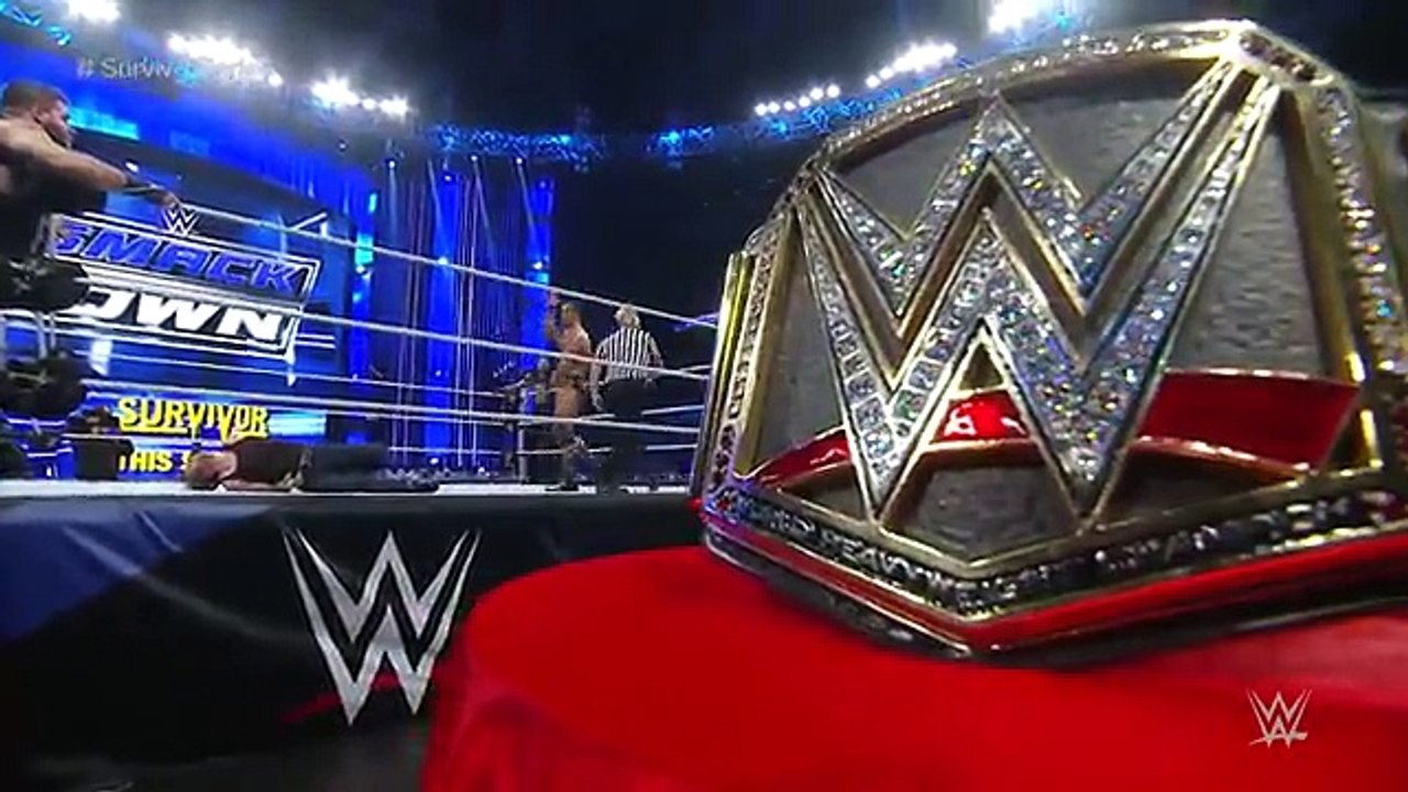WWE Roman Reigns & Dean Ambrose vs. Kevin Owens & Alberto Del Rio- SmackDown, November 19, 2015