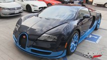 2 Veyrons!! 1200HP Bugatti Veyron _Bleugatti_ Grand Sport Vitesse driving in Beverly Hills!