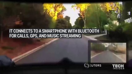 This smart helmet gives you eyes in the back of your head.