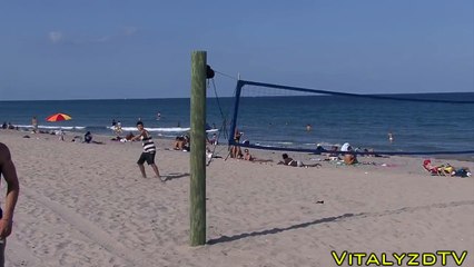 Spider Man Gets Knocked Out At The Beach!