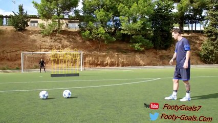 Leo Messi scores a fantastic goal in training before El Clasico 2015