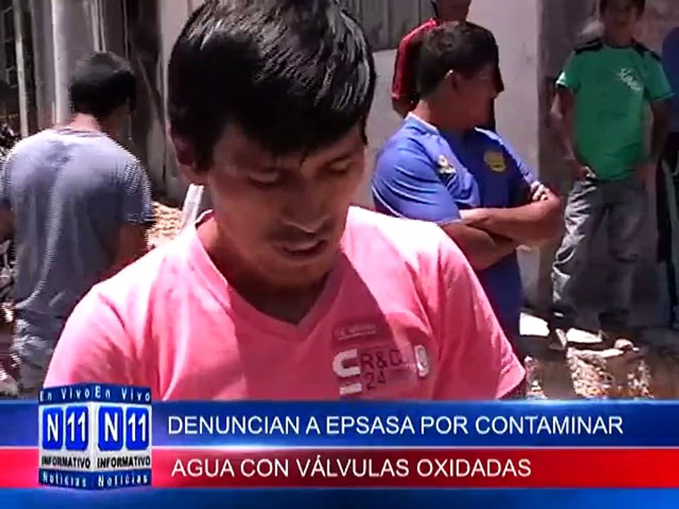 N11 POBLADORES DE LA ASOC GUAMAN POMA DE AYALA DENUNCIAN A EPSASA POR CONTAMINAR EL AGUA POTABLE CON VALVULAS COMPLETAMENTE OXIDADAS