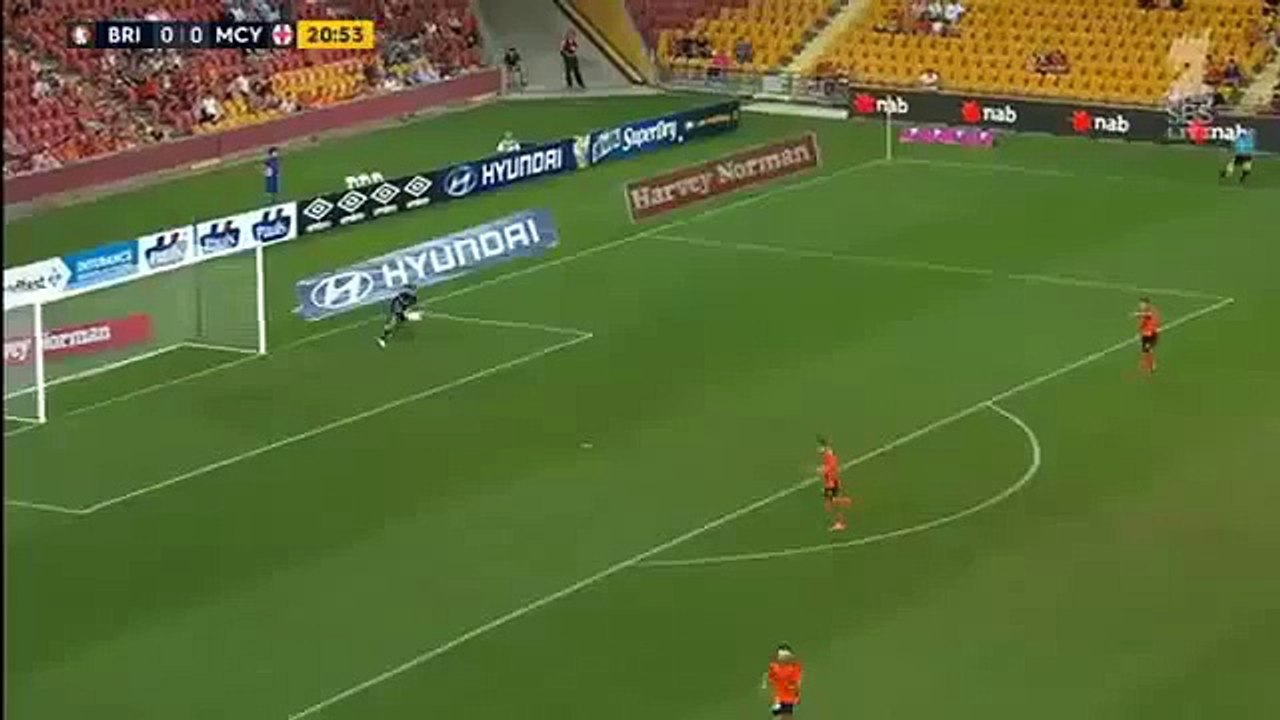 Brisbane Roar's Goalie Jamie Young FUNNY Fail - Brisbane Roar v Melbourne City 2015