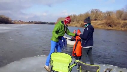 Epic ice adventure. Сплав на льдине. WOUT team