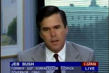 Jeb Bush Takes Tobacco's Side, Compares Cigarettes to Sugar 1995_001