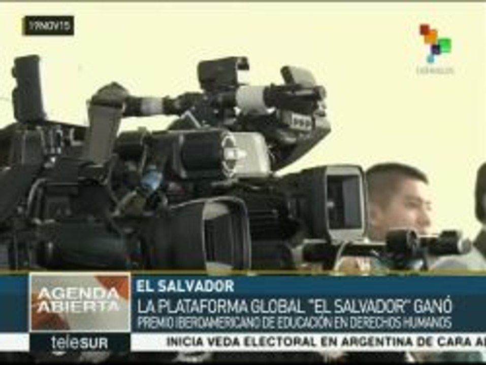 Plataforma Global El Salvador gana el premio en DDHH "Oscar A. Romero"