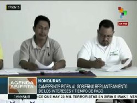 Honduras: campesinos se declaran en quiebra; buscan renegociar deuda