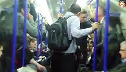 Muslim Man Help Girl in  UK Train