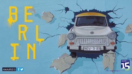 Performance de Peter KLAR pour les 26 ans de la chute du mur de Berlin du Lundi 9 Novembre 2015 dans le 15ème