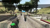 GTA5　オンライン実況　part289　鬼畜レース　Moto GP ロスサントスGP