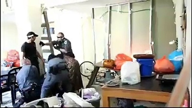 Israeli soldiers hitting Muslim Palestinian women and young girls!