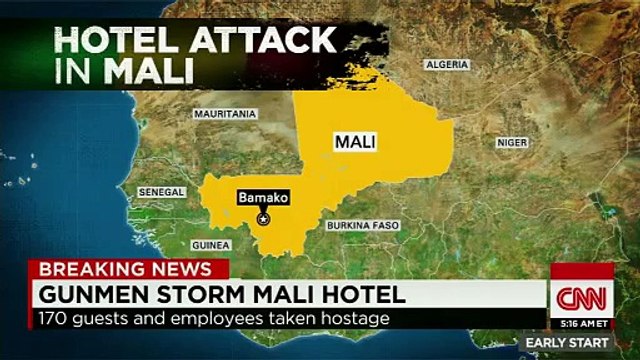 gunmen attack luxury hotel in Mali capital, 170 taken hostage