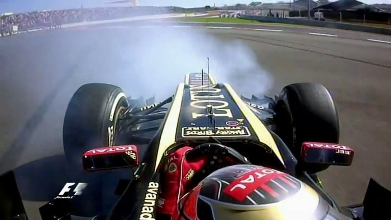 Grosjean Spun Out in USA 2012