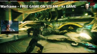 Warframe - #3 top free game on steam by current player